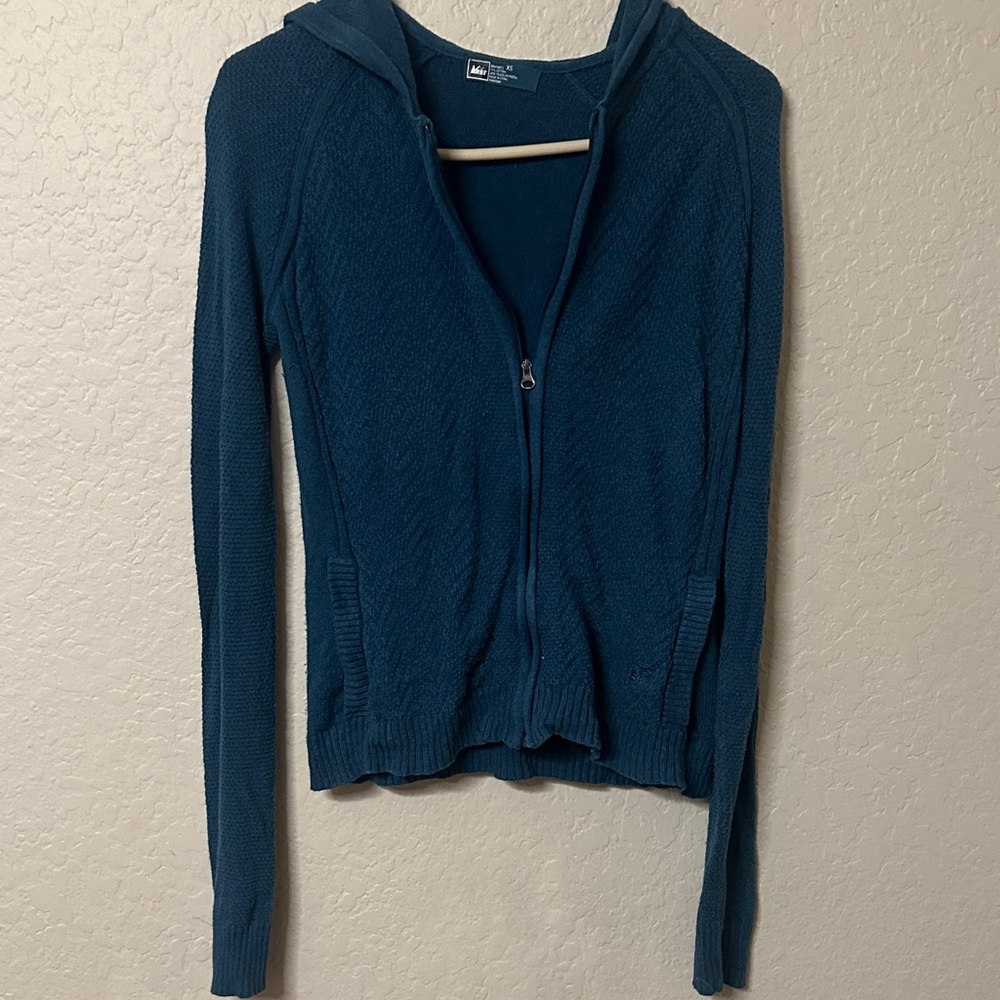 Women’s REI Blue Zip-Up Hoodie